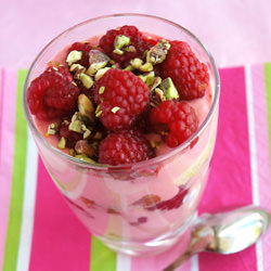 Raspberry Rhubarb Trifle