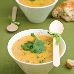 Pumpkin, Sweet Potato, Leek Soup