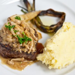 Steak with Mushroom Sauce