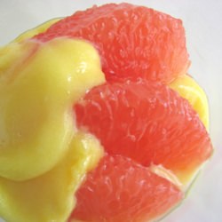 Lemon Sabayon with Grapefruit