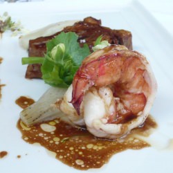 Crisp, Giant Prawn & Veal Tongue