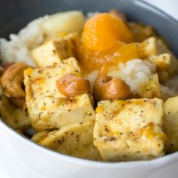 Mandarin Ginger Rice Tofu Bowl