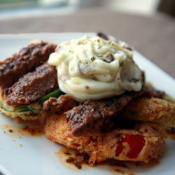 Creole Rib Eye w/ Bell Pepper Rings
