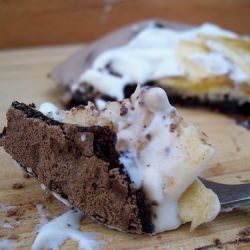Mini Cocoa and Banana Pavlovas