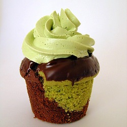 Matcha Cocoa Cupcakes