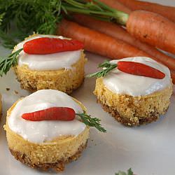 Mini Carrot Cheesecakes