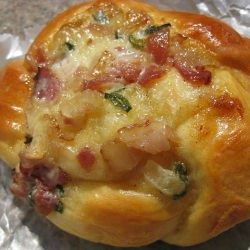 Chinese Bacon Bun with mayonnaise