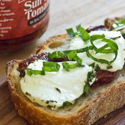 Open-Face Goat Cheese Panini