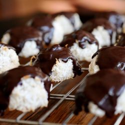 Chocolate-Covered Macaroons