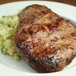 Steak with Horseradish Potatoes