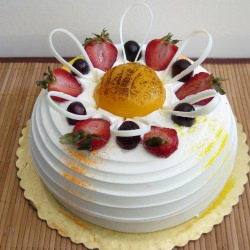 Fresh Mango Filled Cake