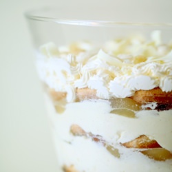 Chocolate Trifle with Spiced Pears