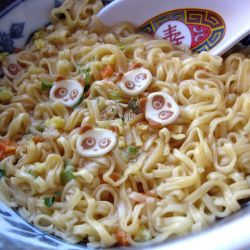 Panda Head Ramen Noodles! So Kawaii