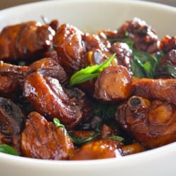 Braised Chicken With Asian Basil