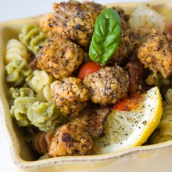 Lemon Pepper Tempeh Cubes