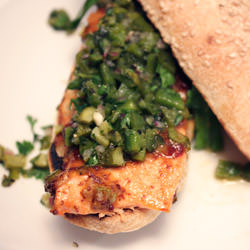 Grilled Salmon Sandwiches