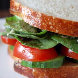 Greek Sandwich w/ Feta Vinaigrette
