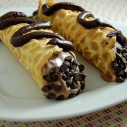 Heavenly Chocolate Mousse Cannoli