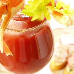 Crab Claw Garnished Virgin Caesar~