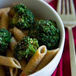 Broccli Pasta with Pepper Sauce