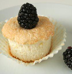 Lemon Angel Food Cupcakes