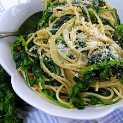 Spaghetti with Winter Cress