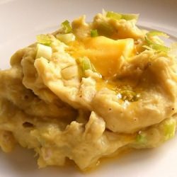 Mashed Madumbis with Spring Onions