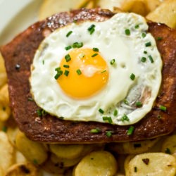 Meatloaf with Fried Potatoes