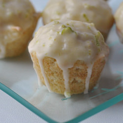 Lime Glazed Coconut Mini-Muffins