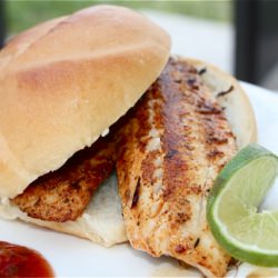 Blackened Tilapia Sandwich