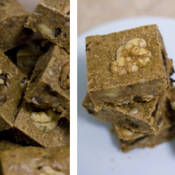 Almond Walnut, Oat & Cacao Slice