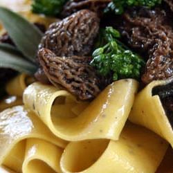 Morel Pappardelle with Sage Butter