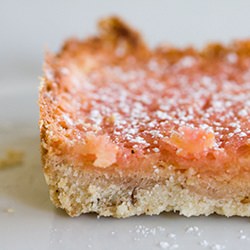 Prickly Pear Lemon Bars