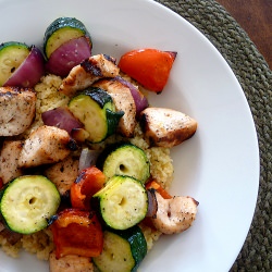 Honey Lemon Garlic Chicken Kebabs