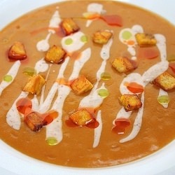 Plantain and Sweet Potato Soup