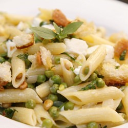 Pasta, Green Beans, Mint & Pangrita