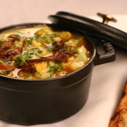 Cauliflower in Cast Iron Pot
