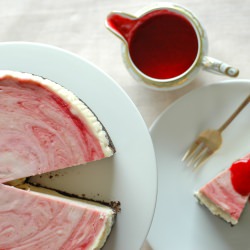 Raspberry Swirl Cheesecake