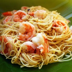 Angel Hair with Spicy Shrimp