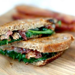 Grilled Cheese with Bacon & Arugula