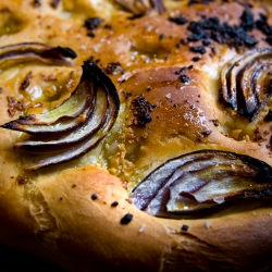 Red Onion and Garlic Focaccia