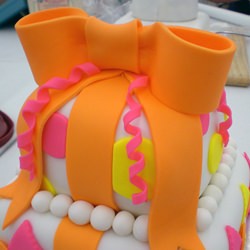 2 Tiered Fondant Cake