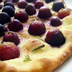 Grape and Rosemary Pizza