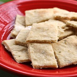 Parmesan Chive Crackers