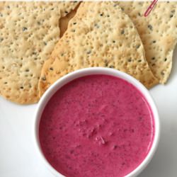 Healthy Low Fat Beetroot Dip