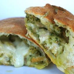 Chicken Artichoke Pesto Calzones