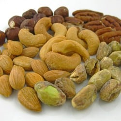 Pistachios, Almonds, Walnuts