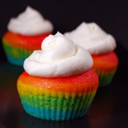 Rainbow Cupcakes