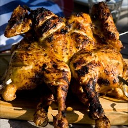 BBQ Cajun Spatchcock Chicken!