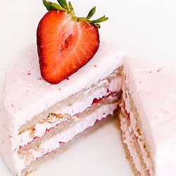 Strawberry Chiffon Buttercream Cake